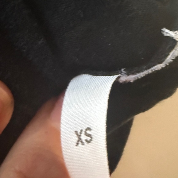 Reformation Black Cropped Tissue Tee XS - Picture 7 of 7